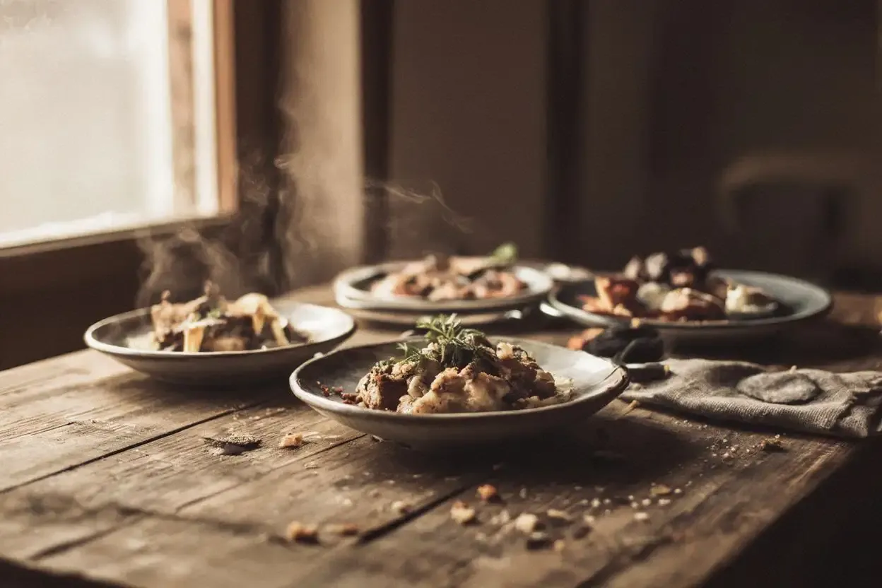 Vintage culinary ingredients and kitchen tools from the early 20th century